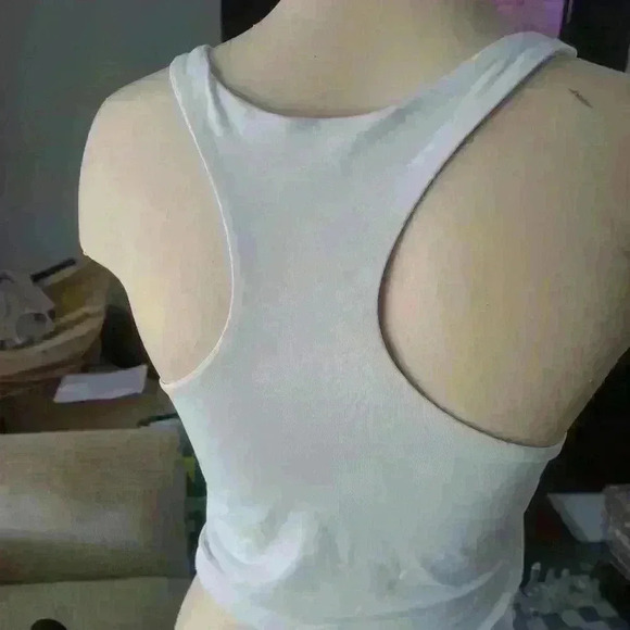 Babaton size M white crop  top - Picture 4 of 5